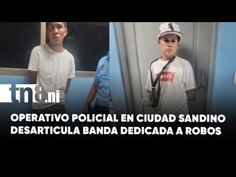 Operativo policial en Ciudad Sandino deja la captura de 2 acusados de robos con intimidación