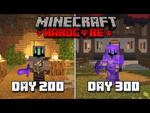 Insane! I Defied Death for 300 Days! Hardcore Minecraft