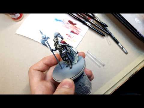 Kingdom Death: Monster painting guide 4 - How to paint white cloth and details