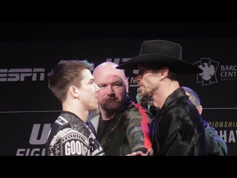 Donald Cerrone and Alex Hernandez have tense staredown in Brooklyn