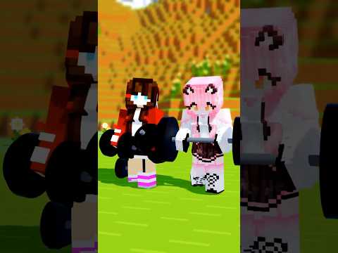 JJ and Mikey Power-Up 💪🔥 Maizen Minecraft Animation