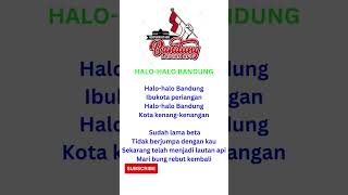 Download lagu Halo halo Bandung Karaoke, Lirik, instruments Lagu wajib Nasional mp3
