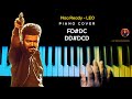 Naa Ready LEO Song Piano Cover With NOTES AJ Shangarjan AJS