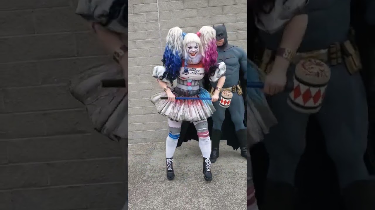 Meet Penny Quinn - Pennywise and Harley Quinn Dancing Clown Cosplay