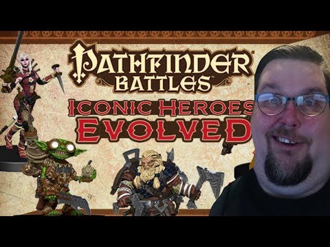 Pathfinder Battles Miniatures First Look --- Iconic Heroes Evolved Miniature Unboxing