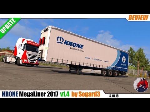 ETS2 (1.32) | owned trailer mod "Krone MegaLiner 2017" v1.4 by Sogard3 (14.10.2018) - review