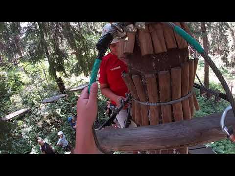 Stefan la parcul de aventura Paltinis