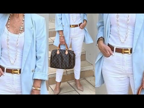 COMBINACIONES DE ROPA MODERNA PARA SEÑORAS DE 50 60 70 AÑOS