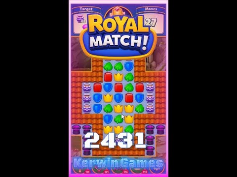 Royal Match Level 2431 - No Boosters Gameplay