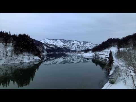 大志集落の雪景色（金山町）