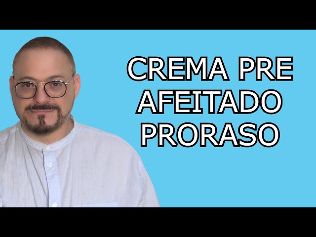 Vídeo relacionado con Proraso Crema pre afeitado, 100 ml, crema facial hombre para piel sensible, crema barba hidratante con extractos de avena y té verde, blanco