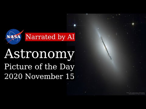 APOD: 2020-11-15 - Edge-On Galaxy NGC 5866 (Narrated by Brian)