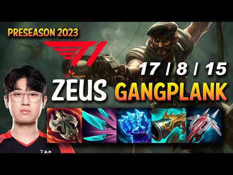 T1 Zeus GANGPLANK vs JAYCE Top - KR Ranked