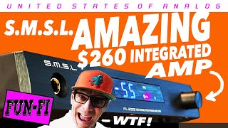 Video thumbnail for SMSL AMAZING $260 Integrated Amplifier!! Review! by United States of Analog