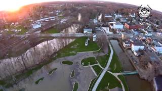 preview picture of video 'Canal Fulton, Ohio Park Flooding 4-10-15'
