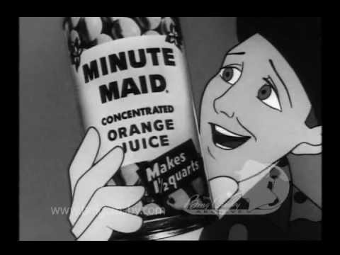 Bing Crosby Animated Minute Maid Spot - 1954