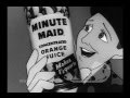 Bing Crosby Animated Minute Maid Spot - 1954