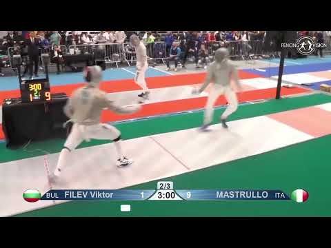European Championships 2023 JMS - L32 - Viktor Filev BUL v Marco Mastrullo ITA