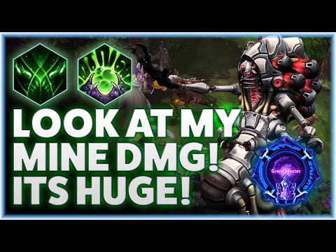 Abathur Ultimate Evo - LOOK AT MY MINE DAMAGE! ITS HUGE! -  Grandmaster Storm League
