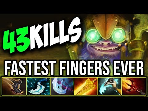 FASTEST FINGERS I'VE EVER SEEN [Tinker] Incredible Plays 43Kills By W1sh 7.19 | Dota 2 Highlights