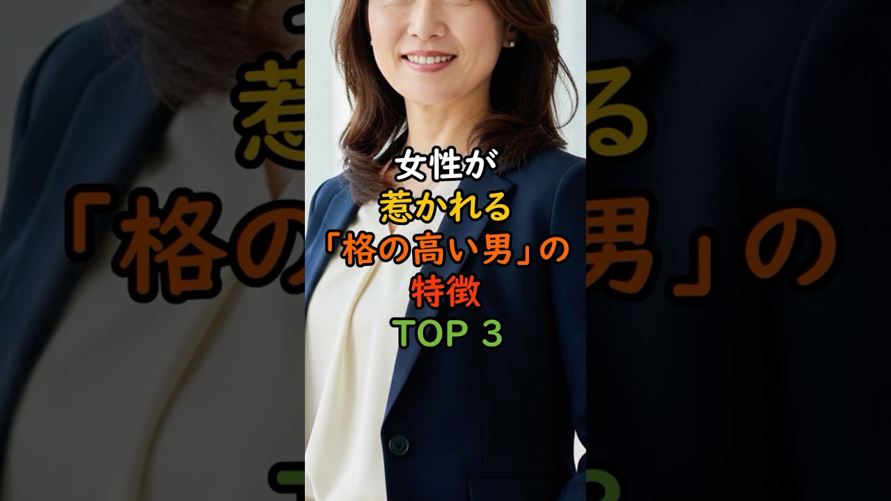女性にモテる「格上男子」特徴3選 #心理学 #人間関係 #雑学