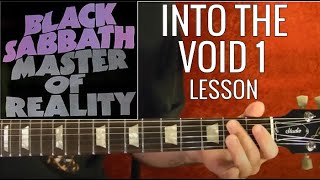 Into the Void - BLACK SABBATH ( 1 of 2 )  Guitar Lesson✅✅🎵