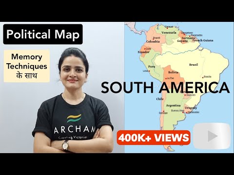 World Map: SOUTH AMERICA Political Map - Learn all countries on map