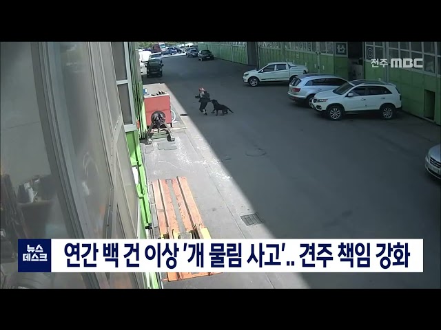 연간 백건 이상 '개 물림 사고'.. 견주 책임 강화