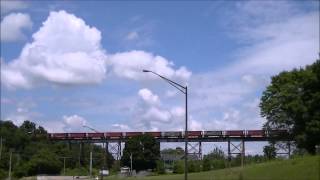 preview picture of video 'CSX across Boone's Creek Viaduct 7/13/13'