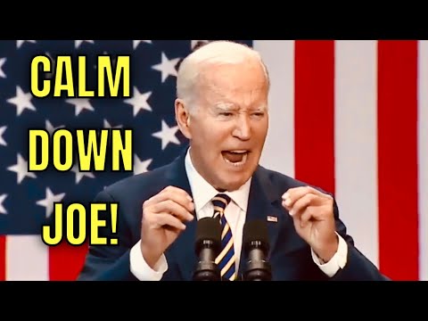 Biden started Randomly SCREAMING during his speech Today in Maryland