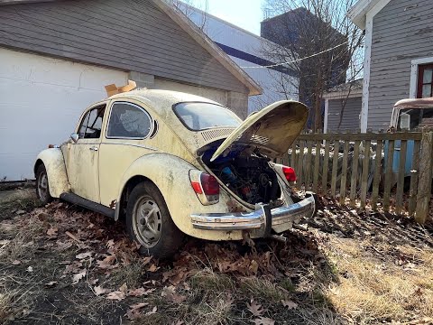 Will it Run? First Start in Years! Found & Rescued Vw Beetle.