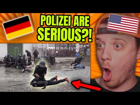 American Reacts to German Riot Police Against Football Hooligans