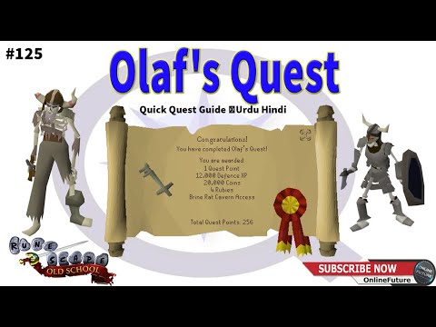 OSRS│How To Complete Olaf's Quest Quest 2021│Urdu And Hindi