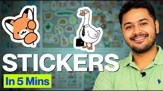 Create Digital Stickers In Canva To Sell On Etsy | Easy Canva Tutorial ( Step by Step) thumbnail