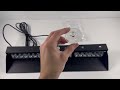Výstražné světlo 12V / 24V - 18x3W LED oranžový Predátor (490x55x120mm) - Video Youtube