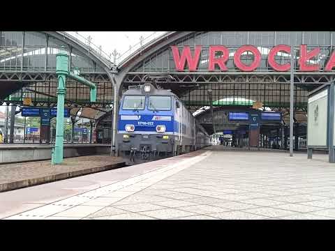 Odjazd EP09 - 022 z IC 83104 Mehoffer z Wrocławia Głównego