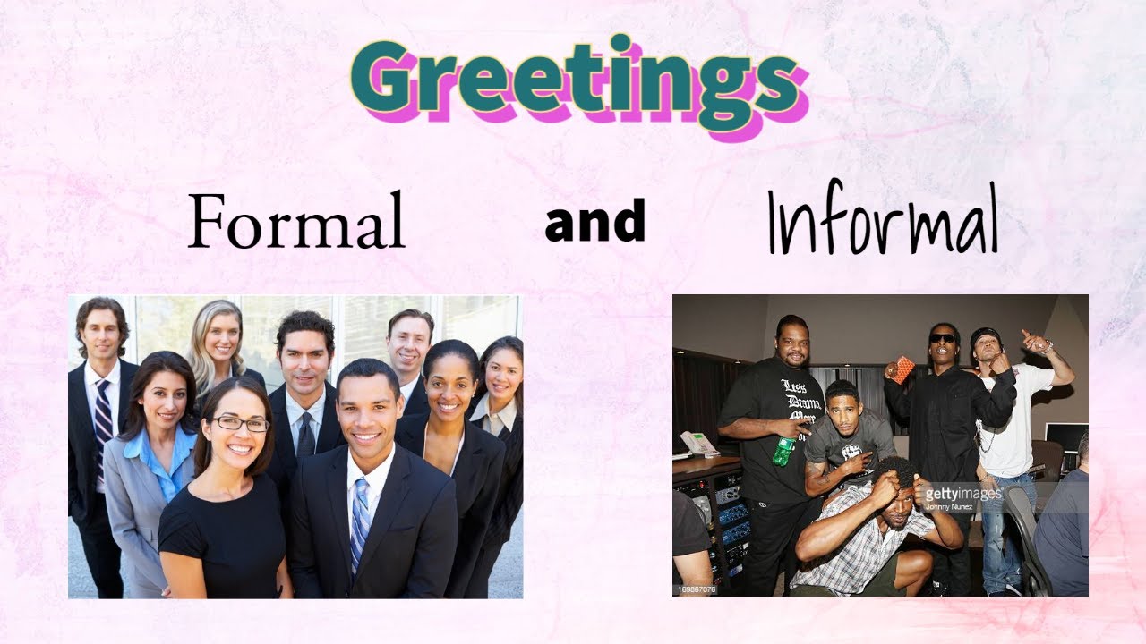 ESL English Greetings: Formal and Informal - PowerPoint
