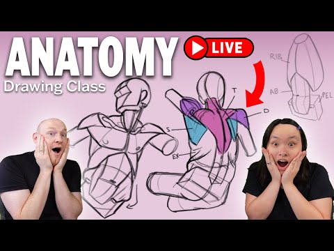 🔴 LIVE - Art Anatomy Class! Q&A Welcome! 10/27/2025