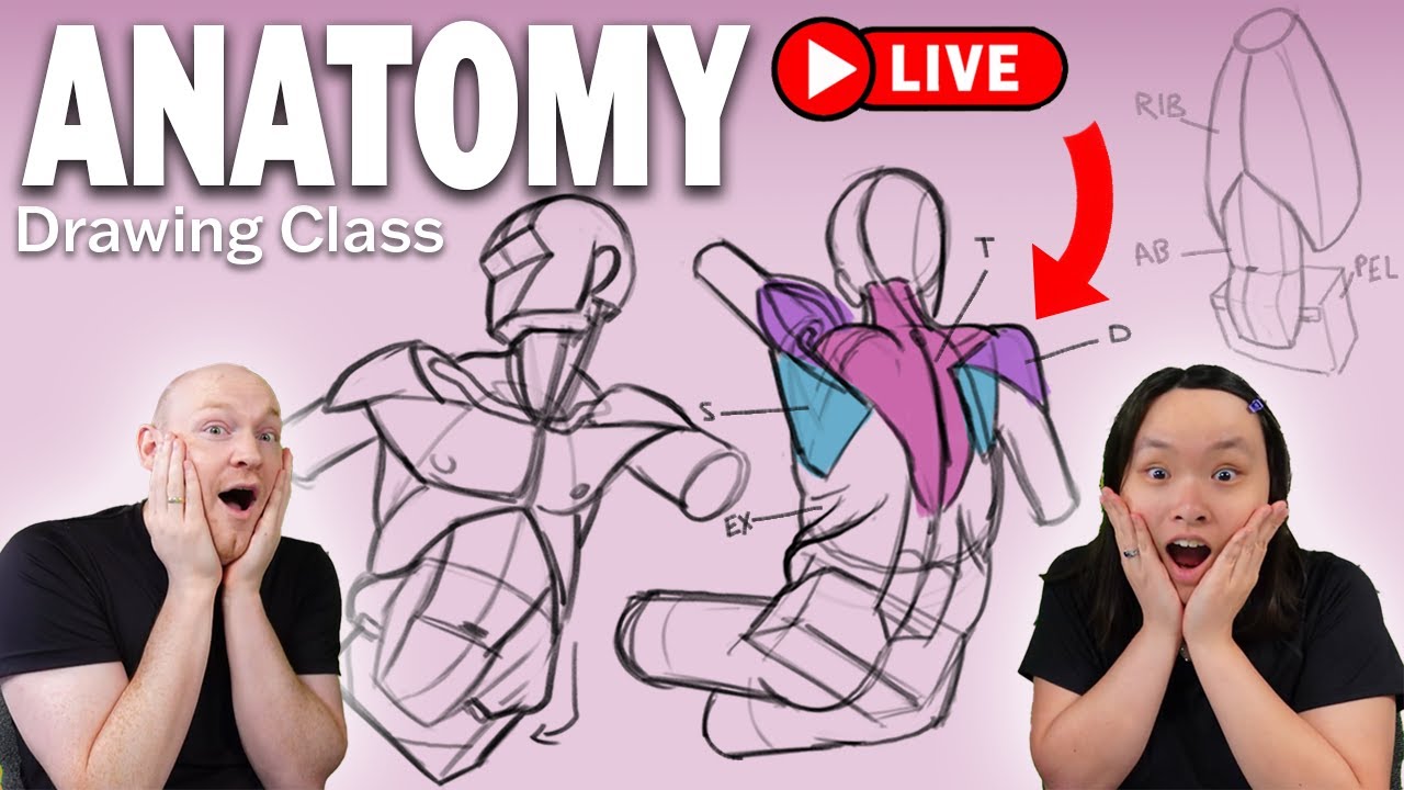 🔴 LIVE - Art Anatomy Class! Q&A Welcome! 10/27/2025