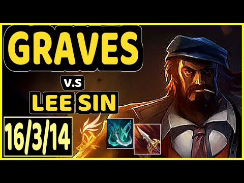 LAMABEAR (GRAVES) vs LEE SIN - 16/3/14 KDA JUNGLE CHALLENGER GAMEPLAY - EUW