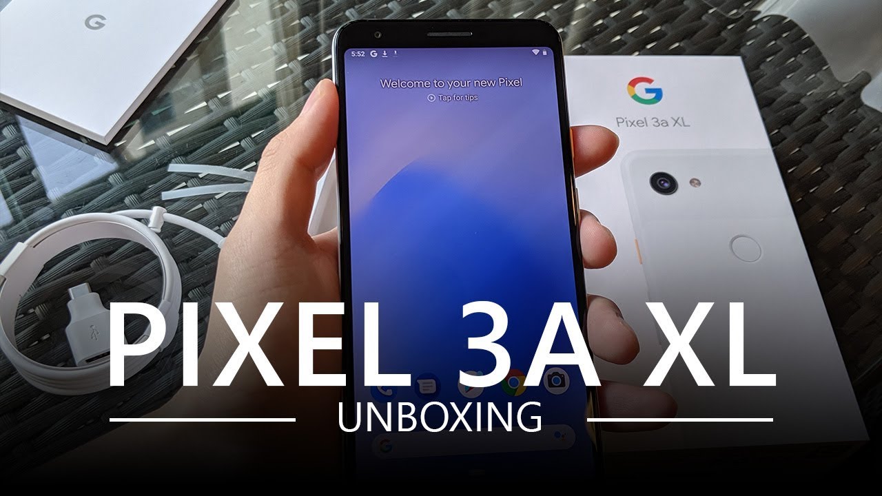 First looks at the Google Pixel 3a XL | Unboxing