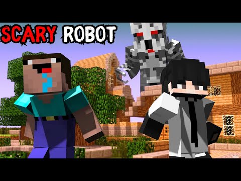 SCARY ROBOT ! Minecraft horror video in hindi