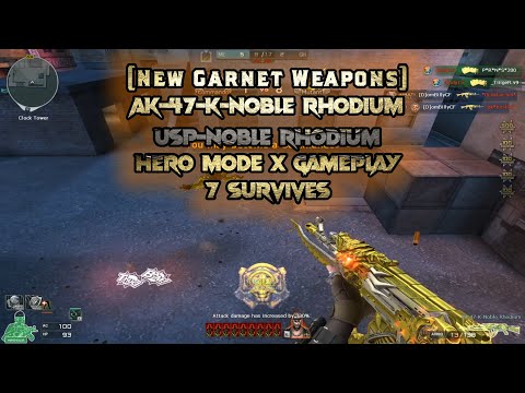 Crossfire West | [NEW] AK-47-K-Noble Rhodium & USP-Noble Rhodium | Hero Mode X Gameplay