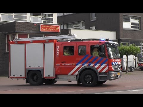 P1, Brandweer Amsterdam [ASN 13-3131] naar brandgerucht Waaggebouw Amsterdam