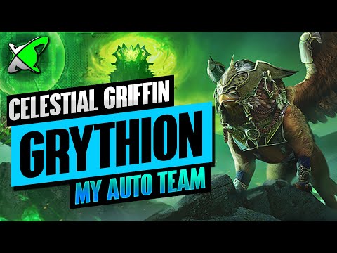 CELESTIAL GRIFFIN GRYTHION | My Full AUTO Hard Floor 90 Team | RAID: Shadow Legends