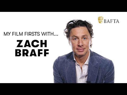 Thumbnail of the video: Zach Braff felt like Scrubs was written specifically for him | My Film Firsts With BAFTA