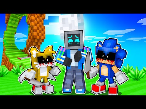 TeeVee - Adopted by CRAZY SONIC FAMILY in Minecraft!