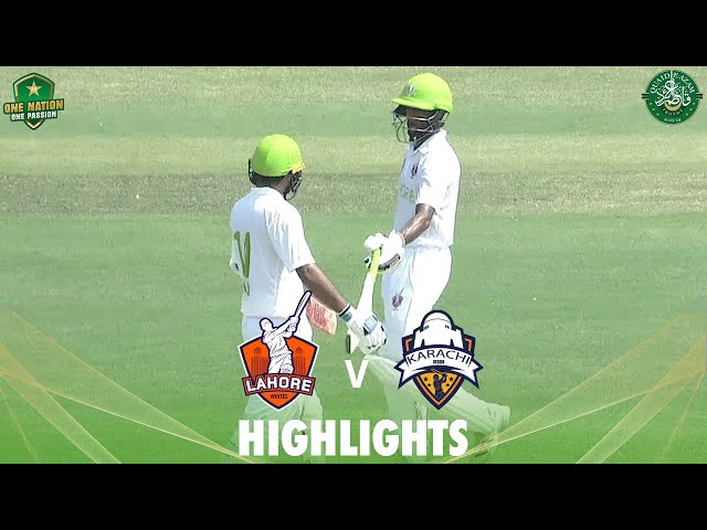 Full Highlights | Lahore Region W vs Karachi Region W | Day 2 | Match 13 | #QeAT 2023/24 | M1U1A