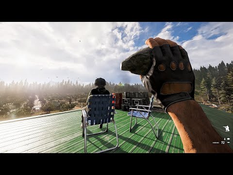 Far Cry 5 Fast Action stealth kills gameplay - Outpost liberation