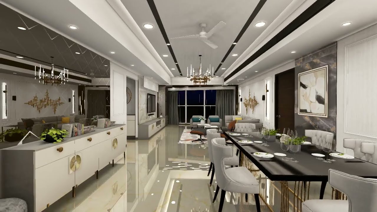 Full HOME TOUR at Island City Centre, Dadar -- 3D Interior- reNNovate Interiors - Luxury Home Tour